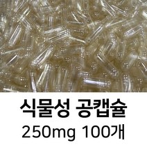 라이프건강 식물성공캡슐(250mg 100개) 식약허가통과, 백색(100개)