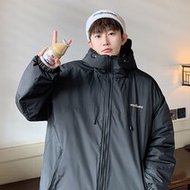 스키복 밀리터리 그린 바람막이 패딩 남성 겨울 하드케이스 아웃도어 스키복 도톰 커플룩 코트