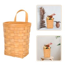 조과망 해루망 망태기 바구니 벽걸이 수납 짠 등나무 고리 버들 꽃 주방 화분 마늘 정리함 과일 야채 냄비 키퍼 정리, [01] Chocolate