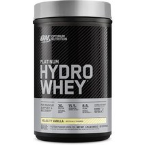 WPI보충제 게이너 단백질 살찌는보충제 Optimum Nutrition Platinum Hydrowhey Protein Powder 가수분해 유청 분리 분말 맛 Velocity, 벨로시티 바닐라, 1.75파운드