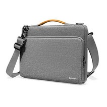 tomtoc 직장인 비즈니스 360 보호용 방수 노트북 숄더 백 16인치 하드 커버 포함, Gray, 13-inch for MacBook Air & Pro