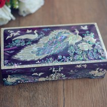 나전칠기자개장 진주 칠기 단단한 나무 보석 상자 여성 손 저장 스타일 고대 유럽 ins 선물, [01] 약 이틀만에 보라색 머리