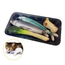 고양이 캣닢 봉제인형-참치+꽁치 생선모양 매운탕