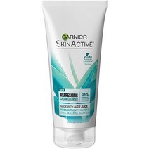 가니에르 Garnier SkinActive 크림 페이스 워시 알로에 주스 함유 건조한 피부 170 ml 6 온스, 1 Count 가니에르 _Aloe Cream Face