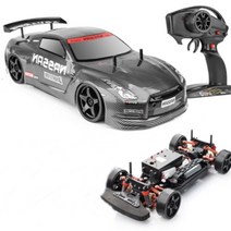 시속 70KM GTR 드리프트 RC카 46CM 2.4G 레이싱 무선조종자동차 더블위시본, 단품