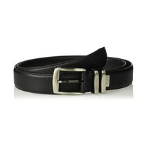 110398 Arnold Palmer 남성용 클래식 더블 프롱 골프 벨트, 34, 검정, 검정