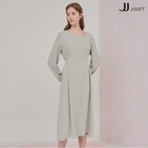 [JJ지고트(JJ JIGOTT)] (JJ지고트) 퍼프 슬리브 스퀘어넥 원피스 GM3P0OP