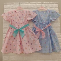 [로엠걸즈] **23년 여름신상**화사하고 이쁜 아이 여깄네 아사 나염 원피스 RGOW2342P