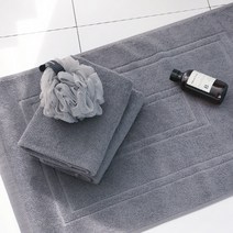 소소모소 호텔식 타월 발매트(240g) 2종(화이트 그레이), 그레이