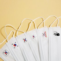 덴탈 태극기 인쇄 마스크 10매 디자인 프린팅 기업 단체 홍보 마스크, 무궁화태극기(10매)