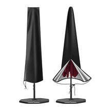 야외용 파라솔커버 파라솔수납 덮개 실외 야외테이블, 1개, 파라솔커버 블랙