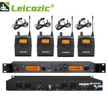 Leicozic 무선 인이어 모니터 시스템 트윈 송신기모니터링 무대 SR2050 IEM 4개, 798 TO 829Mhz, 01 798 TO 829Mhz