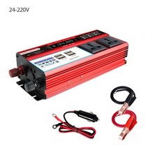엠디홍 인버터 컨버터 차박 파워뱅크 12000w 자동차 인버터 수정 사인파 태양 광 발전 변환기 홈 dc 1224v ac 110v220v, DC 24V AC 220V