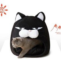 위dnlfarm_강아지 검은 고양이 숨숨집 길고양이 쿠션 산소방 숨숨 기능성하우스 캣동굴 냥이 길집 하우스♥Farm, ♥Farm대형