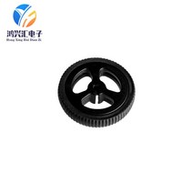 리어카바퀴 카트휠 (4-10PCS) ZJ327 3PI miniQ 트롤리 N20 모터 고무 휠 직경 34mm 코드 플레이트 34*7, 02 8PCS