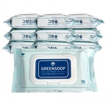 그린숲물티슈(100매) 1개 캡형 국산 저자극 피톤치드 아기 대용량물티슈 순한물티슈, 단품