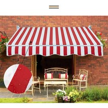 접이식 차양막 어닝 6x1.5m 베란다 야외 카페 그늘막 햇빛가리개 차광막 비가림막, 단품, 단품