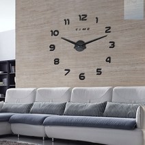 socean 월데코 벽 디자인 시계 블랙 숫자 거실 장식 소품 홈카페 만들기 저소음 DIY 벽시계 벽에 붙이는 시계 키친