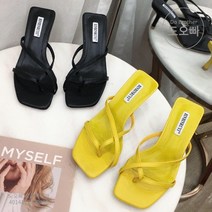 도오빠 여성 뮬 쪼리힐 슬리퍼힐 샌들 스텔레토 스퀘어 뮬샌들 여름 구두 여자쪼리 20대 30대 패션 데일리 키튼힐 스트랩 신발 인기템 트렌디