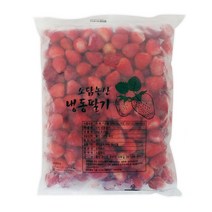 소담 논산냉동딸기(A)/ 국산 과육 크기 선별, 10kg(2kgx5팩), 5개
