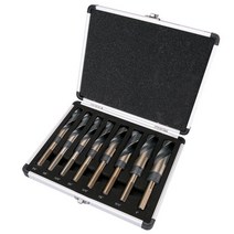 드릴날 드릴비트 8Pcs Lathe 1/2" inch Dia Reduced Shank HSS Bench Twist Drill Bit Set Metric 14-, 02 8pcs Box