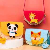 펠트가방 만들기 미니크로스백 유아미술 집콕놀이키트, 토끼