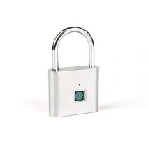 지문자물쇠 지문 인식 스마트 자물쇠 방수 방진 소형 도난 방지 도어락 사첼 수화물 잠금, [01] Black