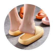 폭신한 쿠션 슬리퍼 족적근막염 발바닥통증 말랑말랑 푹신한 실내화 층간소음 실내화 사무실 슬리퍼 거실 슬리퍼 홈실내화, 카키