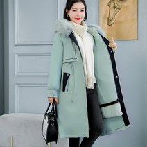 여자 블랙 롱패딩 코트점퍼 캐주얼 모피 겨울 후드 빅사이즈 양털 야상 웰론 로브 제니 하객룩 코디 김소연 김희선 덕다운 오리털