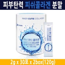 JW 중외제약 저분자 피쉬콜라겐 펩타이드 어류 먹는 콜라겐 분말 가루 히알루론산, 2통, 60g