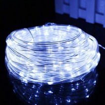 쏠라 태양광 100LED PVC투명관 조명등 태양열 정원등 야외 장식등, 태양광100LED호스줄조명등(백색-하얀빛)