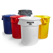 벤티드 브루트 컨테이너 75L 대용량 쓰레기통 대형휴지통 튼튼한 분리수거함, 벤티드 컨테이너세트 75L, (파란색), 1개