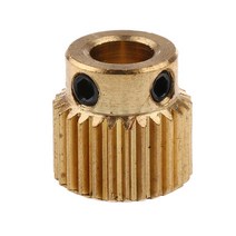 GHSHOP Makerbot 1.75mm 필라멘트에 적합한 압출기 풀리 3D 프린터 고품질 액세서리, 설명, 골드, 황동