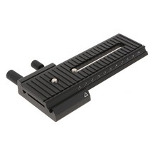 GHSHOP 퀵 릴리스 플레이트 160mm 슬라이딩 퀵 릴리스 플레이트 마이크로 포지셔닝 플레이트, 설명, 블랙, 금속