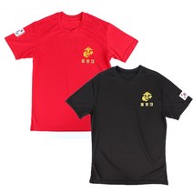 쿨드라이 해병대 반팔 ROKMC 군인 군대 군용 티셔츠 단체복 2P