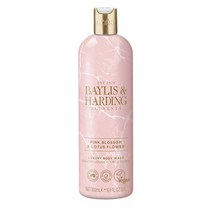 Baylis & Harding 베일리스 앤 하딩 핑크 블라섬 앤 로터스 플라워 바디 워시 500ml, 1세트