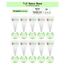 낚시좌대 낚시발판스페이스 콩 7 개 엉킴 방지 1 로드 탑 고무 스토퍼 기둥 모양 낚시 도구 태클 세트, 02 Middle 10PCS