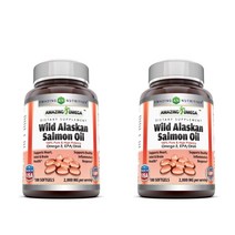 Amazing Formulas Wild Alaskan Salmon Oil 어메이징포뮬러스 와일드 알라스칸 살몬오일 2000mg 180소프트젤 2팩