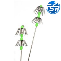 한치 갑오징어 생미끼바늘 채비 축광 구슬 루어낚시, 한치 생미끼채비(L사이즈), 1g