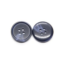 제작 고급 재킷 소뿔단추 모조 경적 코트 바느질 단추 15-25mm 의류 스웨터 가디건 장식 수제 액세서리, [05] 25mm 10pcs, [11] NO.3 Blue Pattern