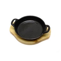 웰빙 양손원형 스테이크판 구이판 맥반석 대 25cm, 상세페이지 참조
