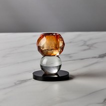 모던하우스 샹젤리제 크리스탈 캔들 홀더 M 앰버블랙