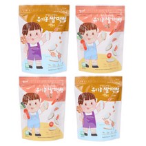 유기농 아기 과자 쌀떡뻥 (백미 + 당근) 떡뻥 간식 1단계 2단계 선물 추천 6개월 7개월 8개월 10개월 돌아기 12개월 14개월 18개월 24개월, 유기농 쌀떡뻥 백미 (3개)