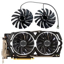 GTX1070 ARMOR GPU 팬 MSI GTX 1060 RX 580 RX570 RX470 비디오 카드 냉각 95mm, 01 1SET