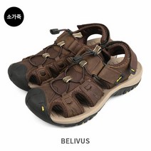 [KT알파쇼핑]빌리버스 남자 샌들 GS141 벨크로 소가죽 남성 여름 신발