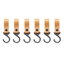 DG생활 가죽 후크 고리 DG-15, 브라운, 6개