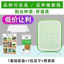 새싹재배기 다단형 수경재배식물 수경재배키트 상추수경재배 채소재배기 가정용스마트팜 식물재배기, 암호화 디스크 1세트/종자 1포/종이 증정【특