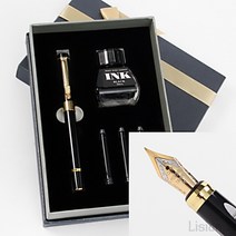 3종 만년필 선물세트 블랙 교육 기념품 서명용 볼펜 학생 만년필