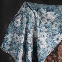 해바라기유화그림 모네의 오리지널제작 클래식 꽃술 포장 핸드메이드 DIY 가방 치마 디자이너 원단 2917761863, 레드 꽃 형, 15cm *15cm -작은 모양