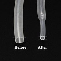 열 수축 튜브 2:1 수축 비율 폴리올레핀 절연 케이블 슬리브 직경 10 m 0.6 0.8mm 1mm 2mm 3mm 4mm 5mm 6mm, [10] Dia 4.5mm, [03] Blue, [01] 10 meters